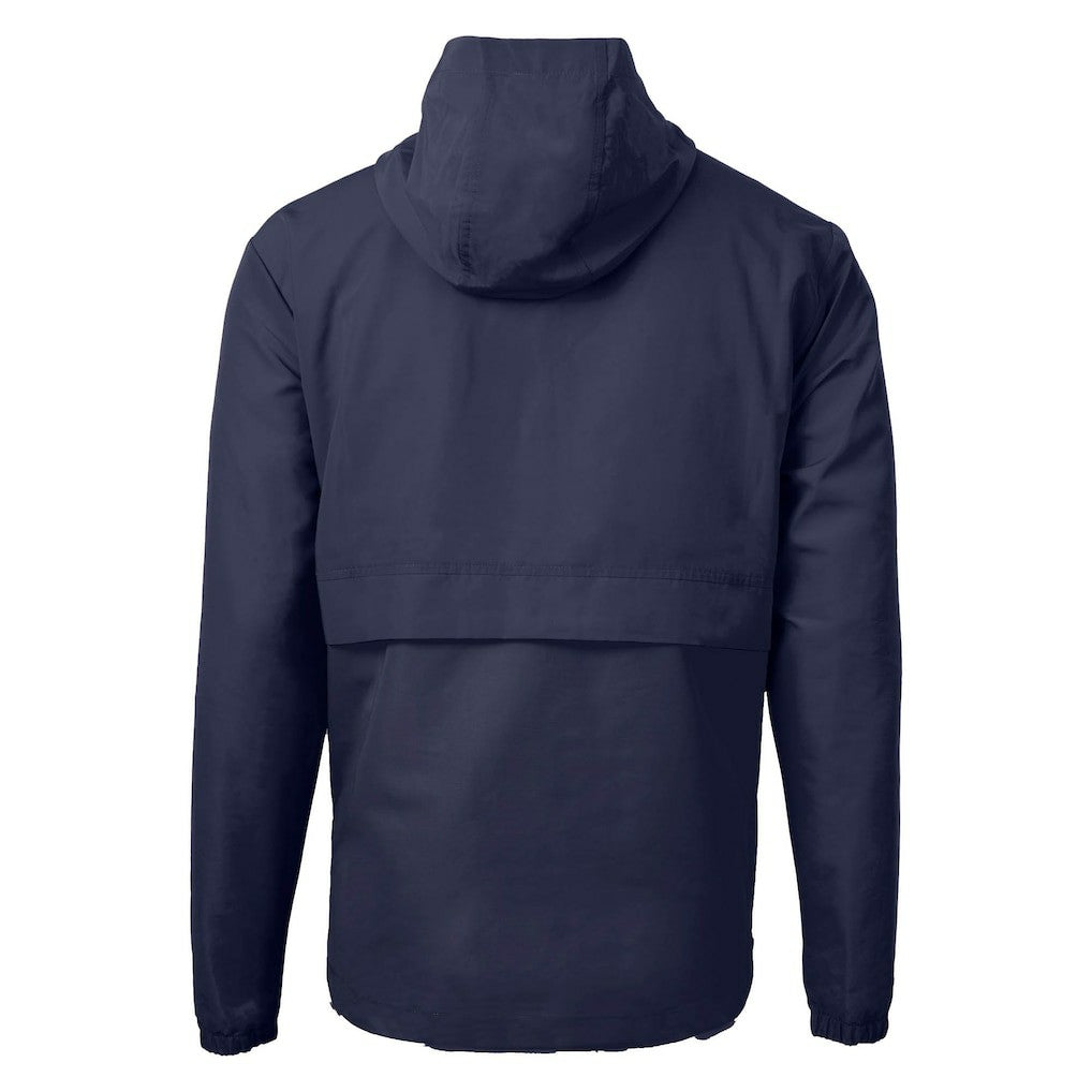 Chicago Bears Cutter & Buck Charter Eco Recycled Anorak Half-Zip Jacket Navy - NFL