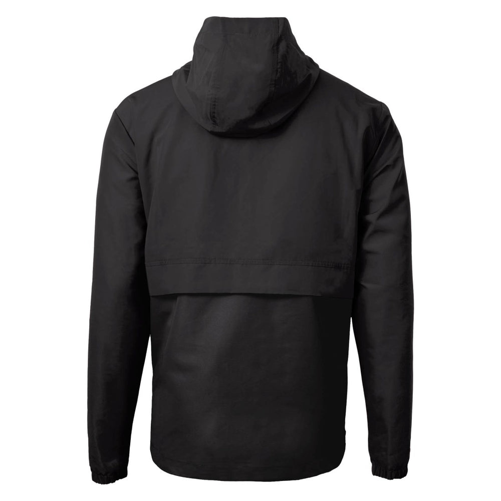Green Bay Packers Cutter & Buck Charter Eco Recycled Anorak Half-Zip Jacket Black - NFL