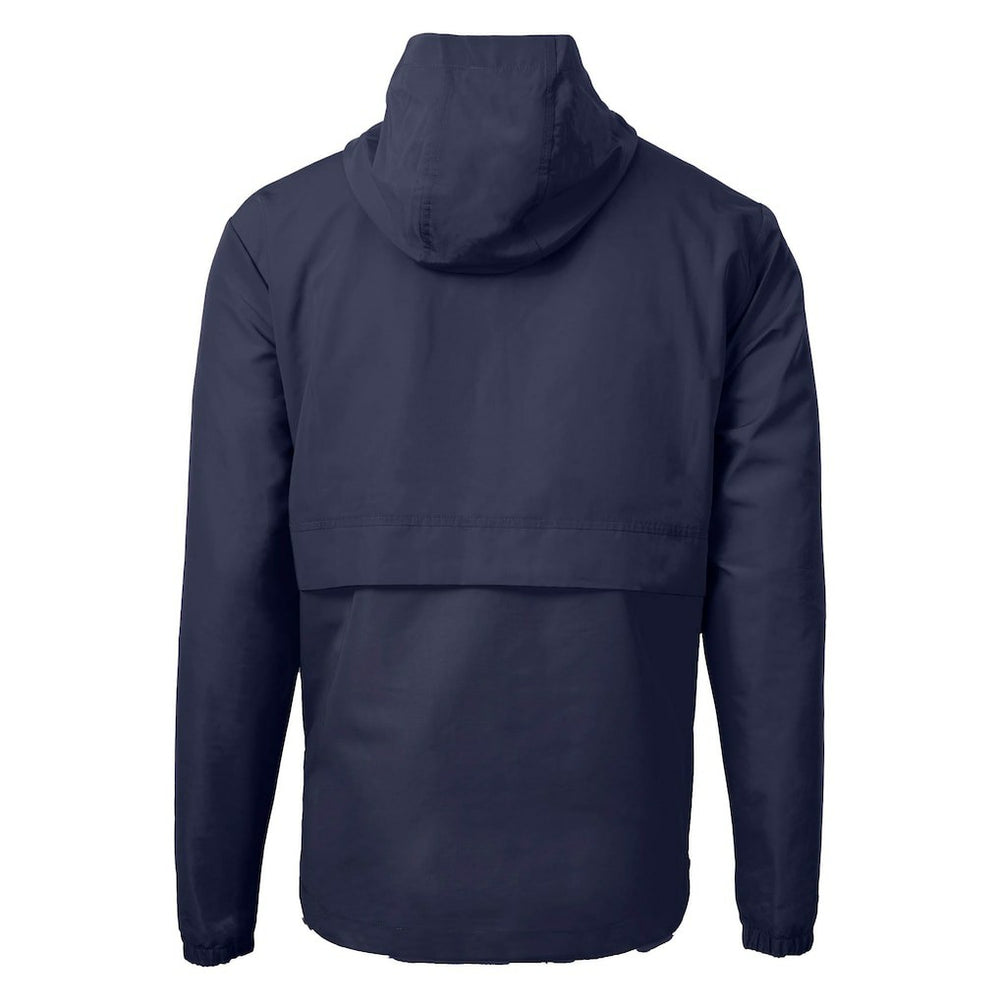 New England Patriots Cutter & Buck Charter Eco Recycled Anorak Half-Zip Jacket Blue - NFL