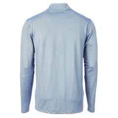 Los Angeles Chargers Cutter & Buck Virtue Eco Pique Micro Stripe Recycled Quarter-Zip Pullover Top Powder Blue/Navy - NFL