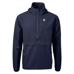 New York Giants Cutter & Buck Charter Eco Recycled Anorak Half-Zip Jacket Blue - NFL