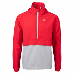 New York Giants Cutter & Buck Charter Eco Recycled Anorak Half-Zip Jacket Red - NFL