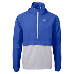 New York Giants Cutter & Buck Charter Eco Recycled Anorak Half-Zip Jacket Blue - NFL