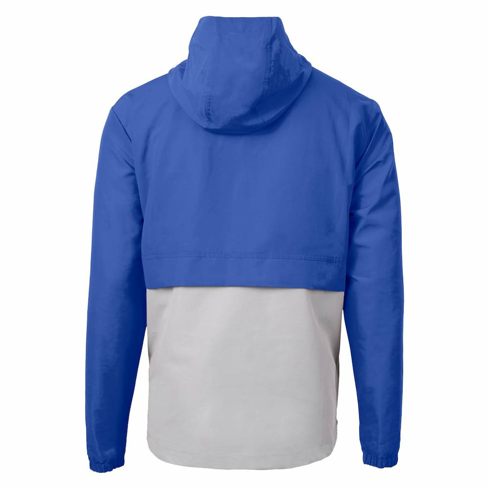 New York Giants Cutter & Buck Charter Eco Recycled Anorak Half-Zip Jacket Blue - NFL