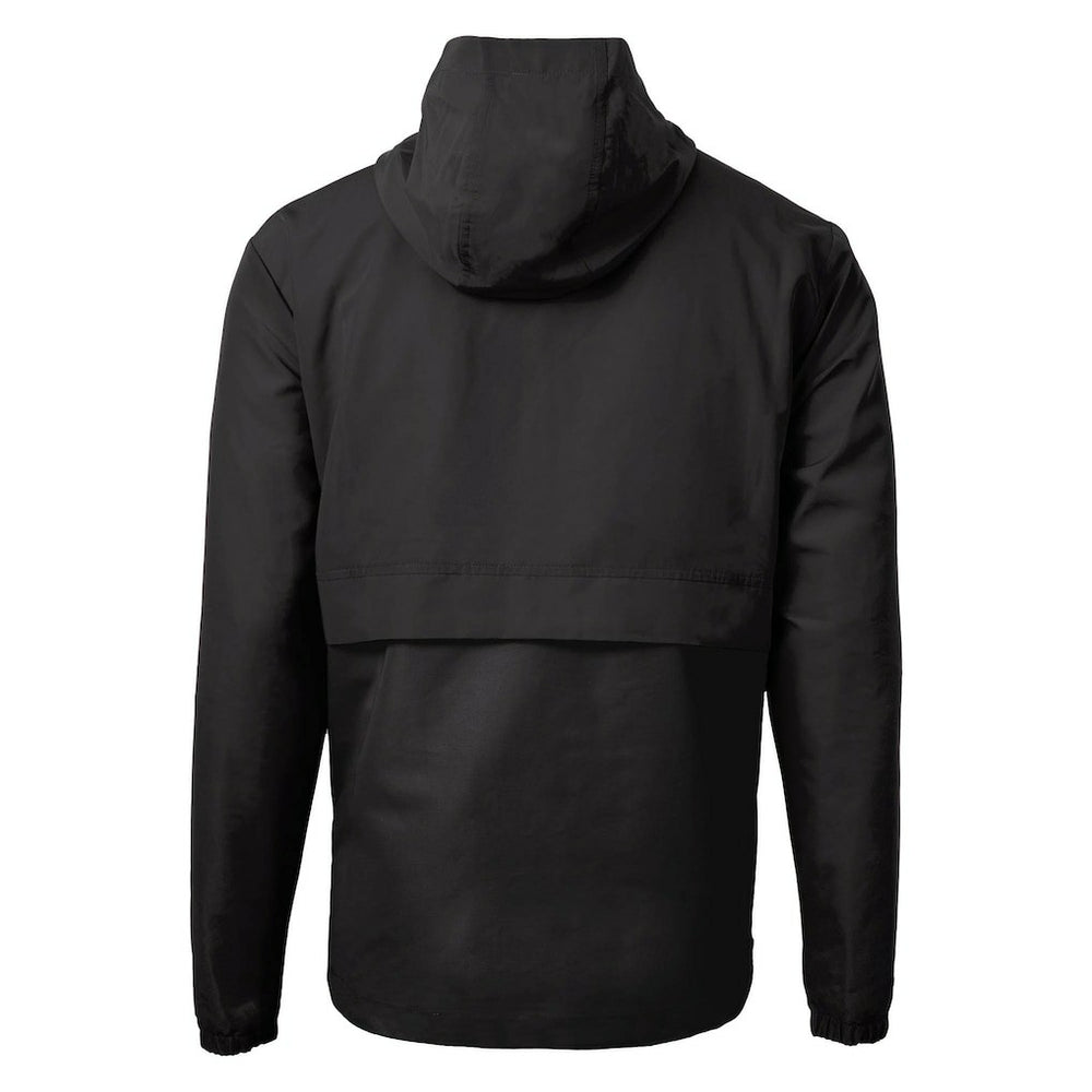 Philadelphia Eagles Cutter & Buck Charter Eco Recycled Anorak Half-Zip Jacket Black - NFL