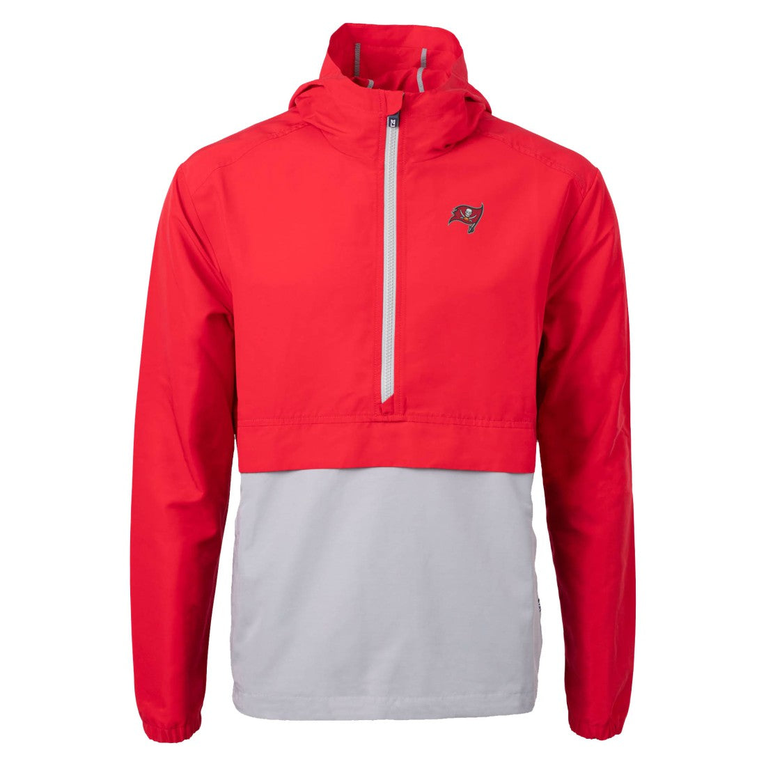 Tampa Bay Buccaneers Cutter & Buck Charter Eco Recycled Anorak Half-Zip Jacket Red - NFL