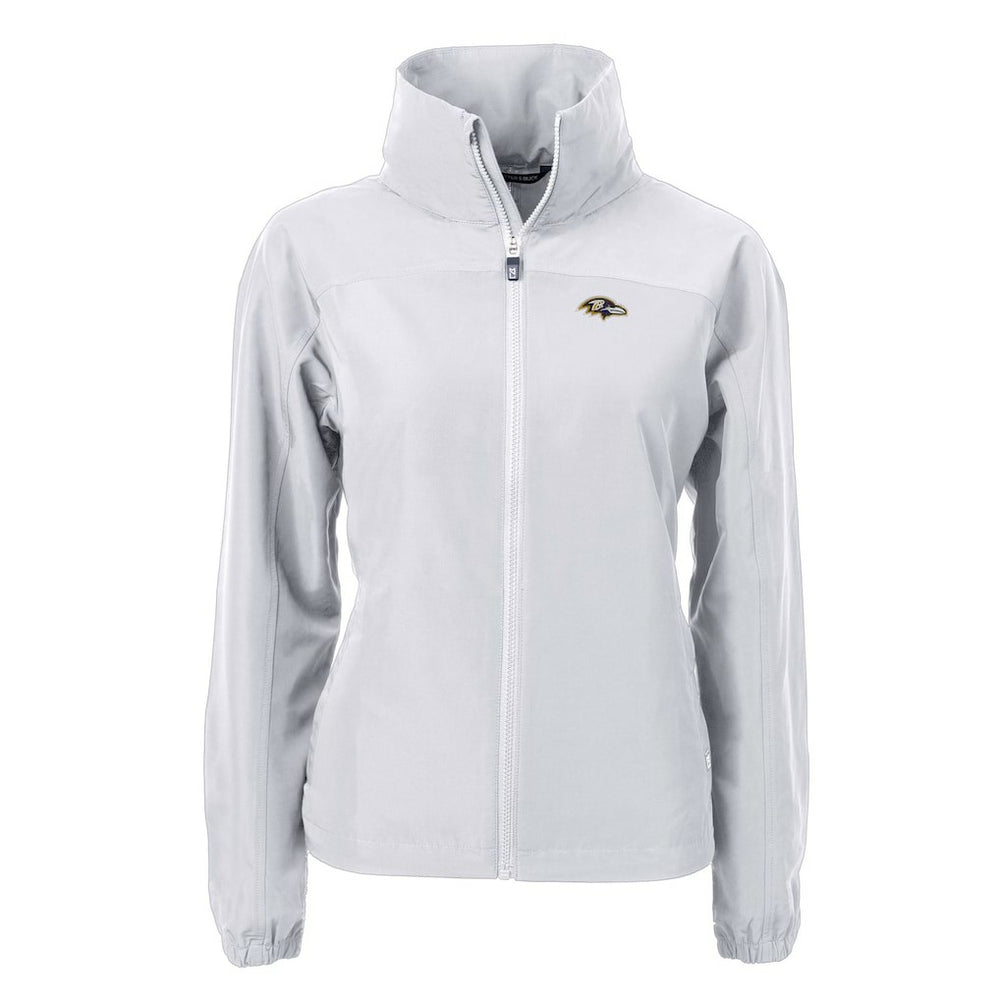 Baltimore Ravens Cutter & Buck Women's Charter Eco Recycled Full-Zip Jacket Gray - NFL