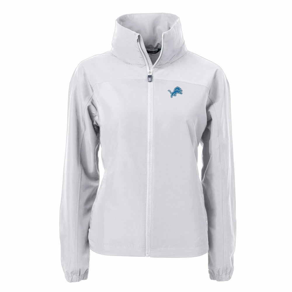 Detroit Lions Cutter & Buck Women's Charter Eco Recycled Full-Zip Jacket Gray - NFL