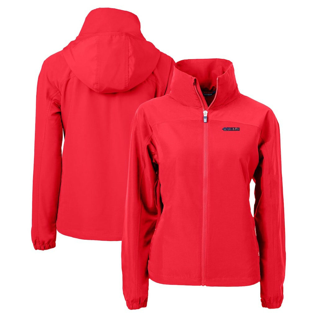 San Francisco 49ers Cutter & Buck Women's Charter Eco Recycled Full-Zip Jacket Red - NFL