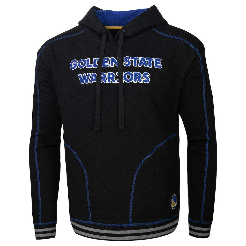 NBA - Golden State Warriors Stadium Essentials Baseline Pullover Hoodie - Black