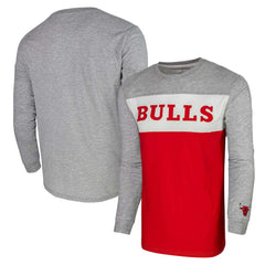 NBA - Chicago Bulls Unisex Loge Long Sleeve T-Shirt - Heather Gray