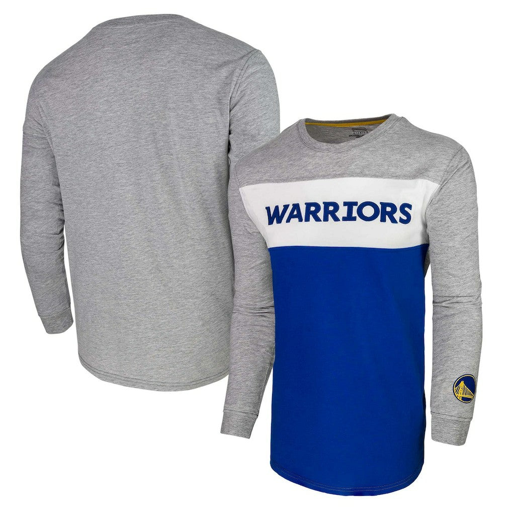 NBA - Golden State Warriors Unisex Loge Long Sleeve T-Shirt - Heather Gray