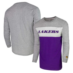 NBA - Los Angeles Lakers Unisex Loge Long Sleeve T-Shirt - Heather Gray