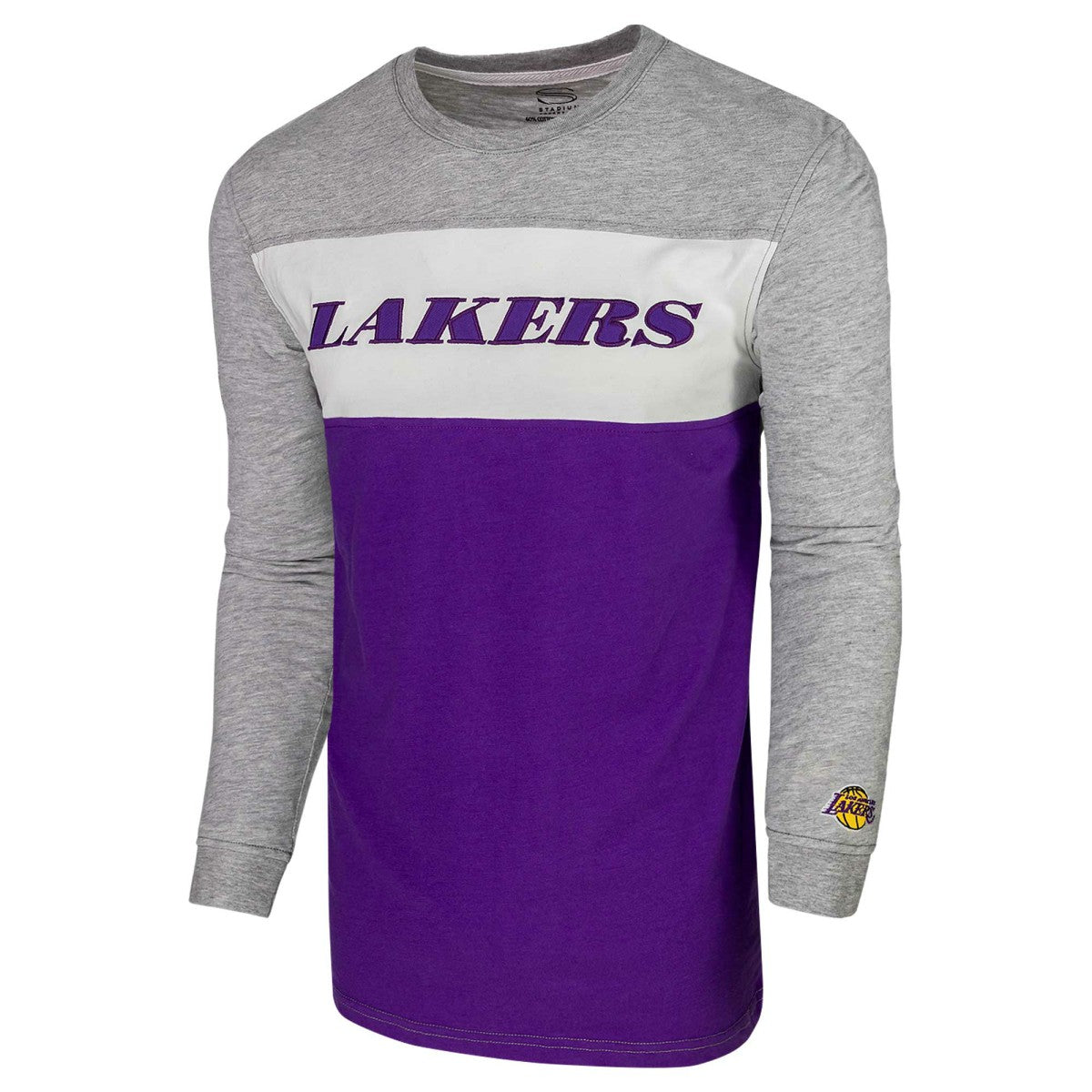 NBA - Los Angeles Lakers Unisex Loge Long Sleeve T-Shirt - Heather Gray