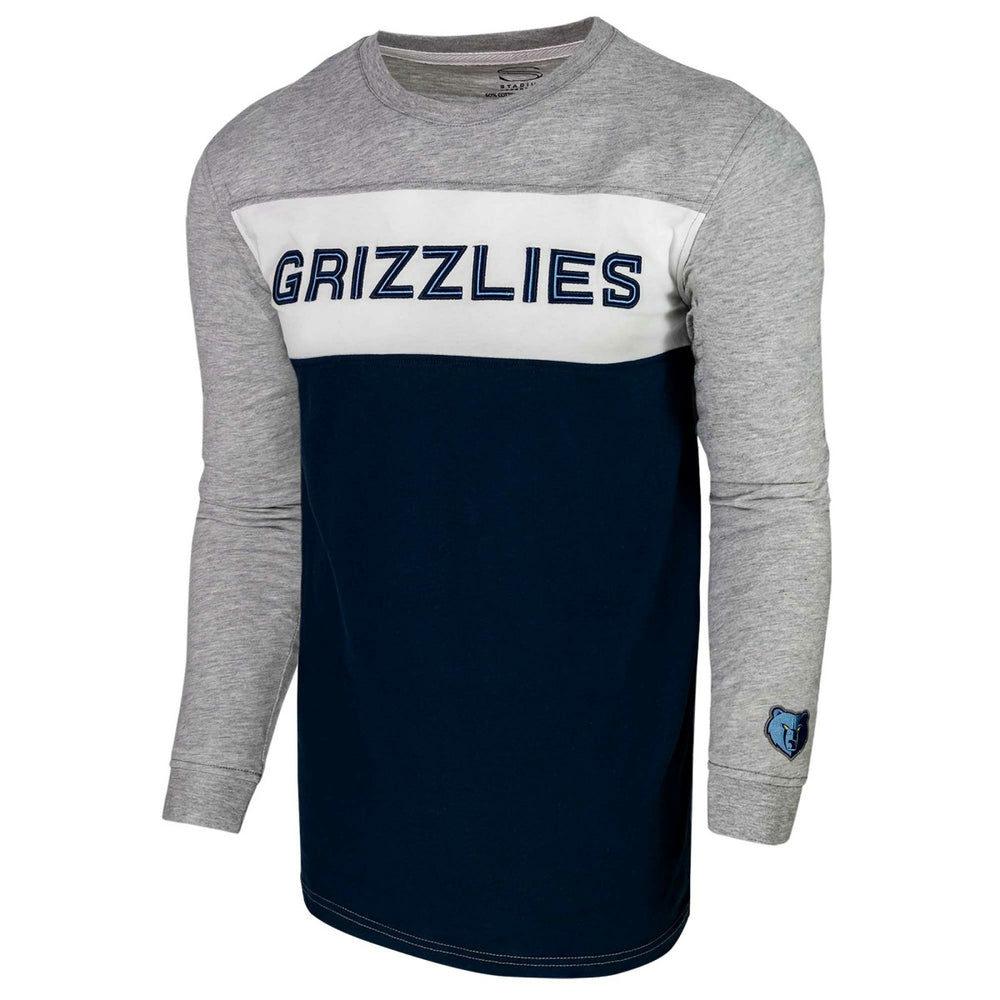 NBA - Memphis Grizzlies Unisex Loge Long Sleeve T-Shirt - Heather Gray