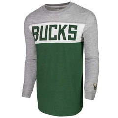 NBA - Milwaukee Bucks Unisex Loge Long Sleeve T-Shirt - Heather Gray