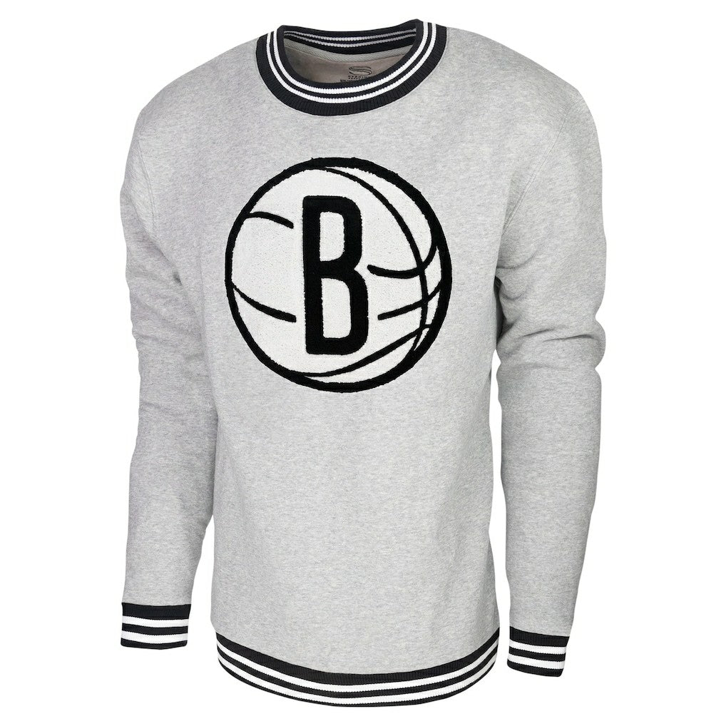 NBA - Brooklyn Nets Stadium Essentials Club Level Pullover Sweatshirt - Heather Gray