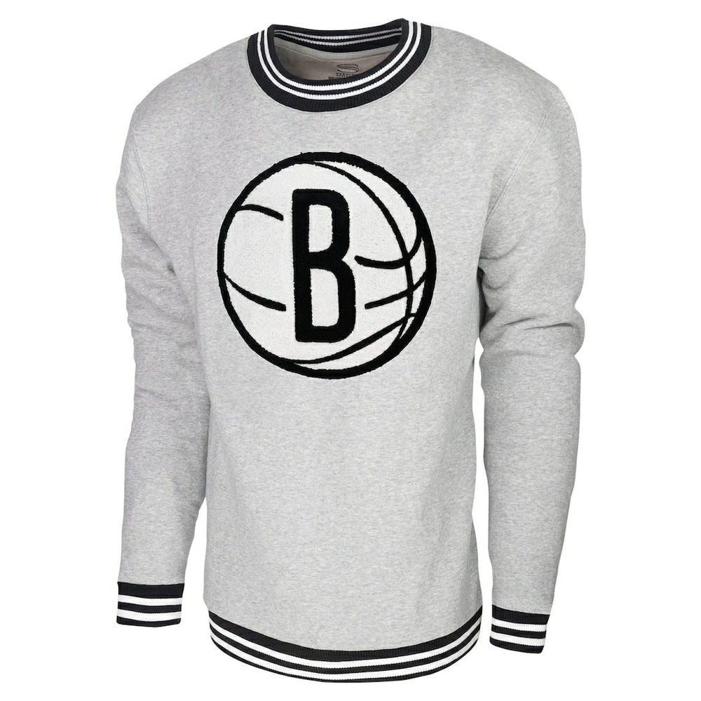 NBA - Brooklyn Nets Stadium Essentials Club Level Pullover Sweatshirt - Heather Gray