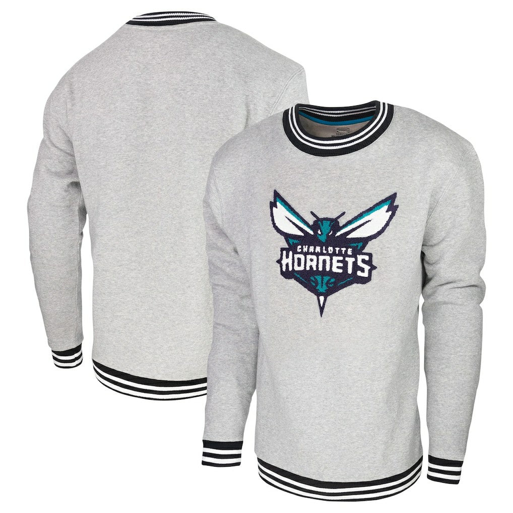 NBA - Charlotte Hornets Stadium Essentials Club Level Pullover Sweatshirt - Heather Gray
