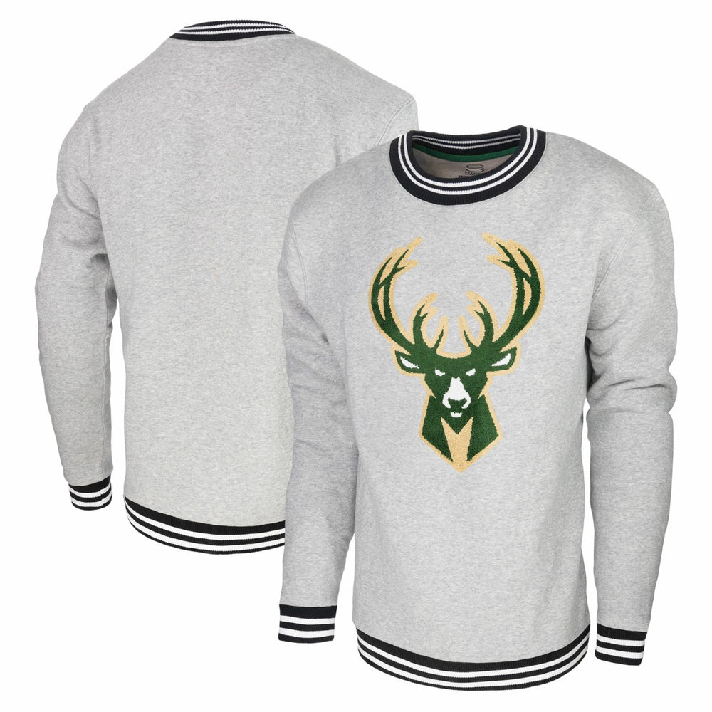 NBA - Milwaukee Bucks Stadium Essentials Club Level Pullover Sweatshirt - Heather Gray