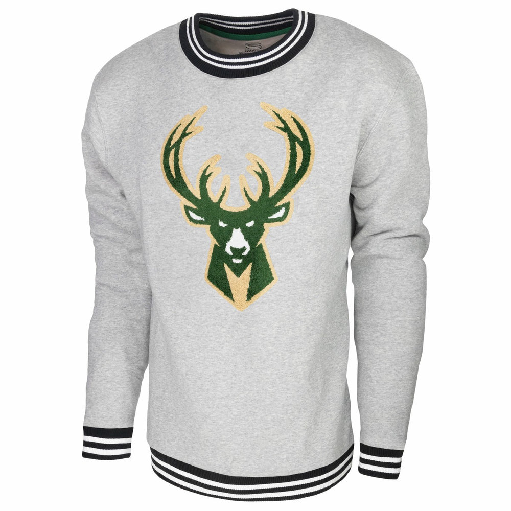 NBA - Milwaukee Bucks Stadium Essentials Club Level Pullover Sweatshirt - Heather Gray