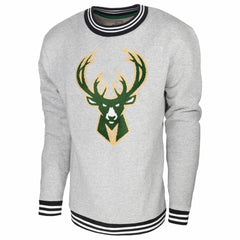 NBA - Milwaukee Bucks Stadium Essentials Club Level Pullover Sweatshirt - Heather Gray