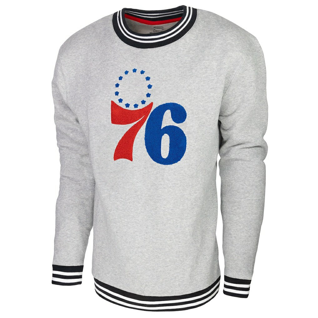 NBA - Philadelphia 76ers Stadium Essentials Club Level Pullover Sweatshirt - Heather Gray