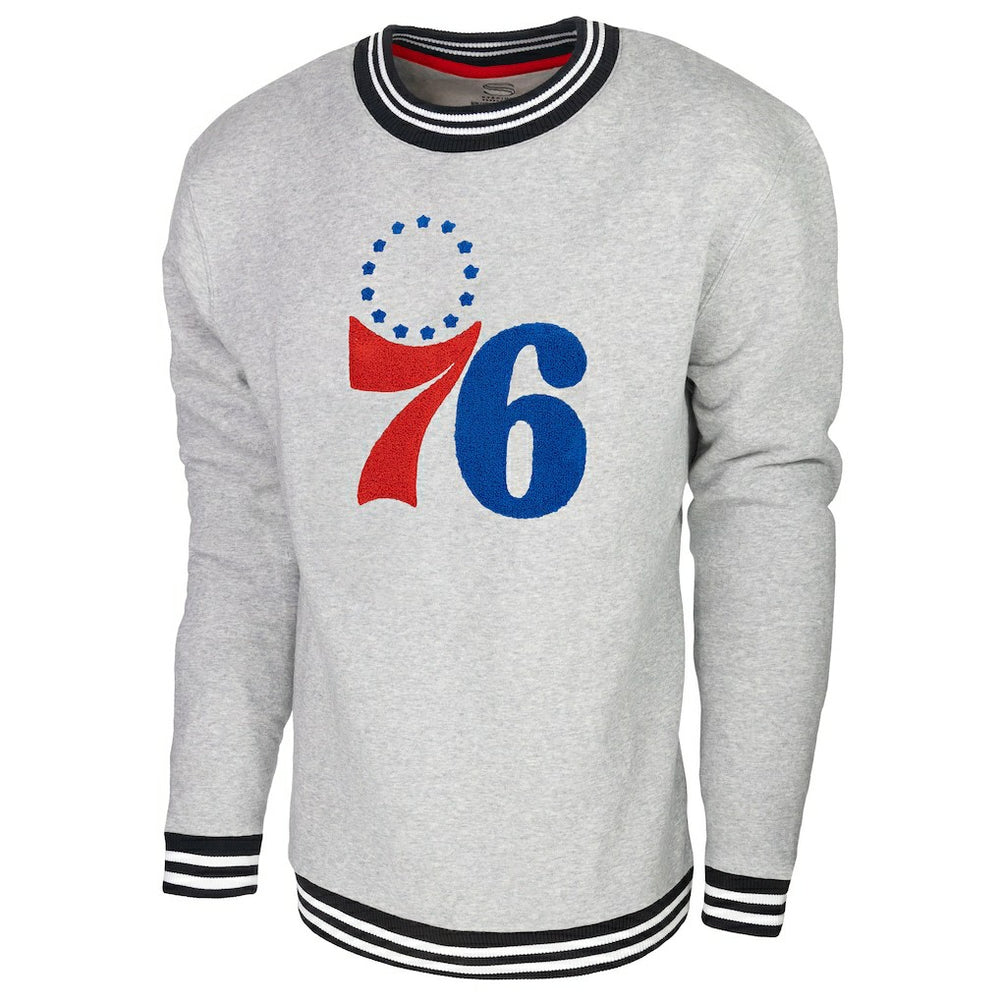 NBA - Philadelphia 76ers Stadium Essentials Club Level Pullover Sweatshirt - Heather Gray