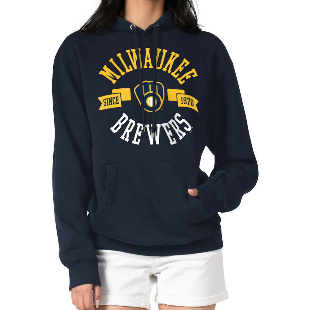 Milwaukee Brewers G-III 4Her by Carl Banks Women's City Graphic Pullover Hoodie Lifestyle