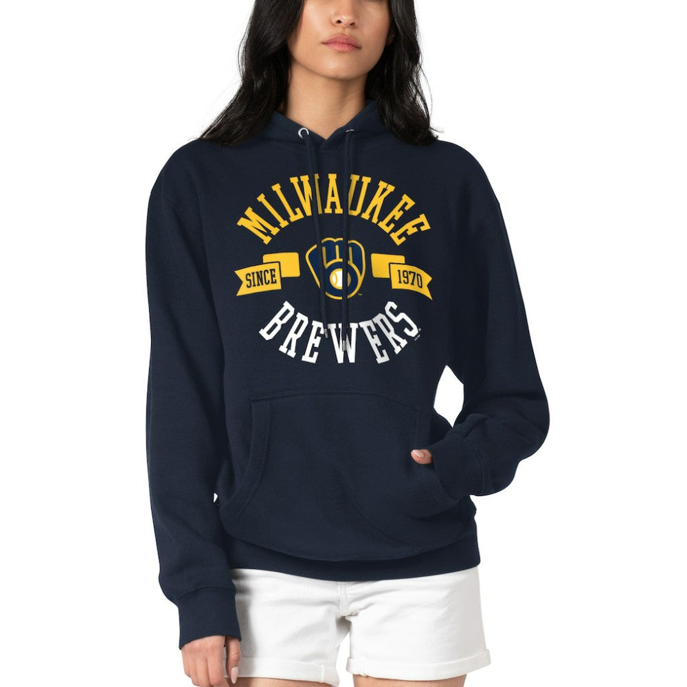 Milwaukee Brewers G-III 4Her by Carl Banks Women's City Graphic Pullover Hoodie Lifestyle