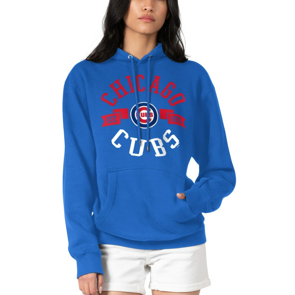 Chicago Cubs G-III 4Her by Carl Banks Women's City Graphic Pullover Hoodie Clearance