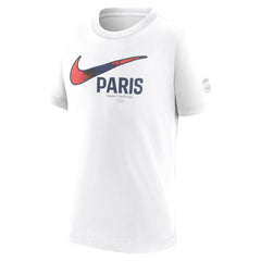 Nike Paris Saint-Germain Youth Swoosh T-Shirts - White