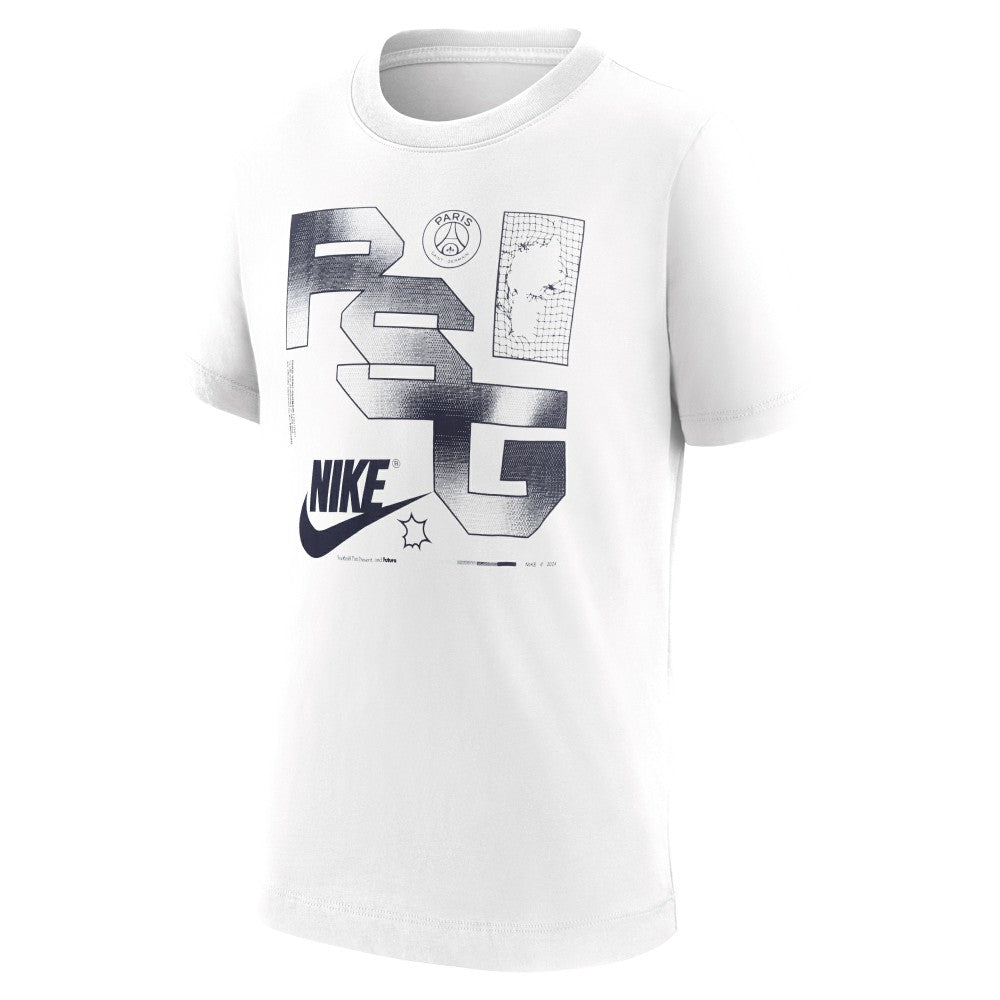 Nike Paris Saint-Germain Youth Futura T-Shirts - White