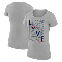 Florida Panthers - G-III 4Her by Carl Banks Women's Super-Slim Fit Lightweight Hockey Love T-Shirt Heather Gray