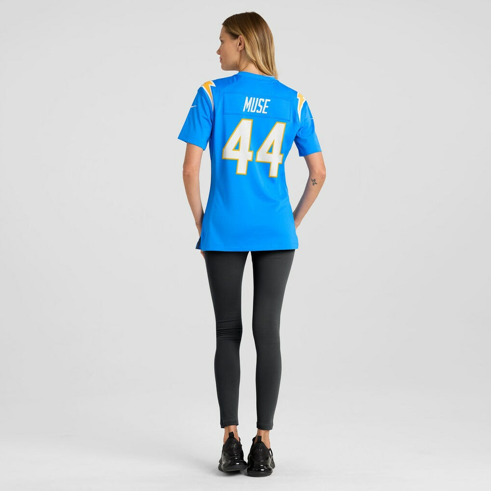 Tanner Muse Los Angeles Chargers Women's Team Game Jersey Powder Blue - Nike