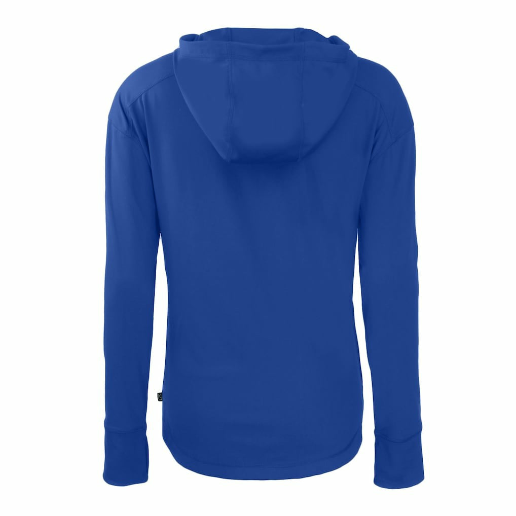 Buffalo Bills Cutter & Buck Women's Throwback Daybreak Eco Recycled Half-Zip Hoodie Royal - NFL