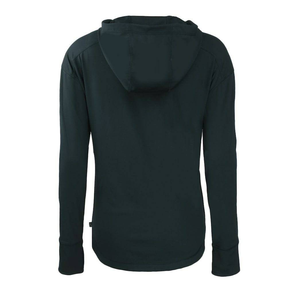 Chicago Bears Cutter & Buck Women's Throwback Daybreak Eco Recycled Half-Zip Hoodie Navy - NFL