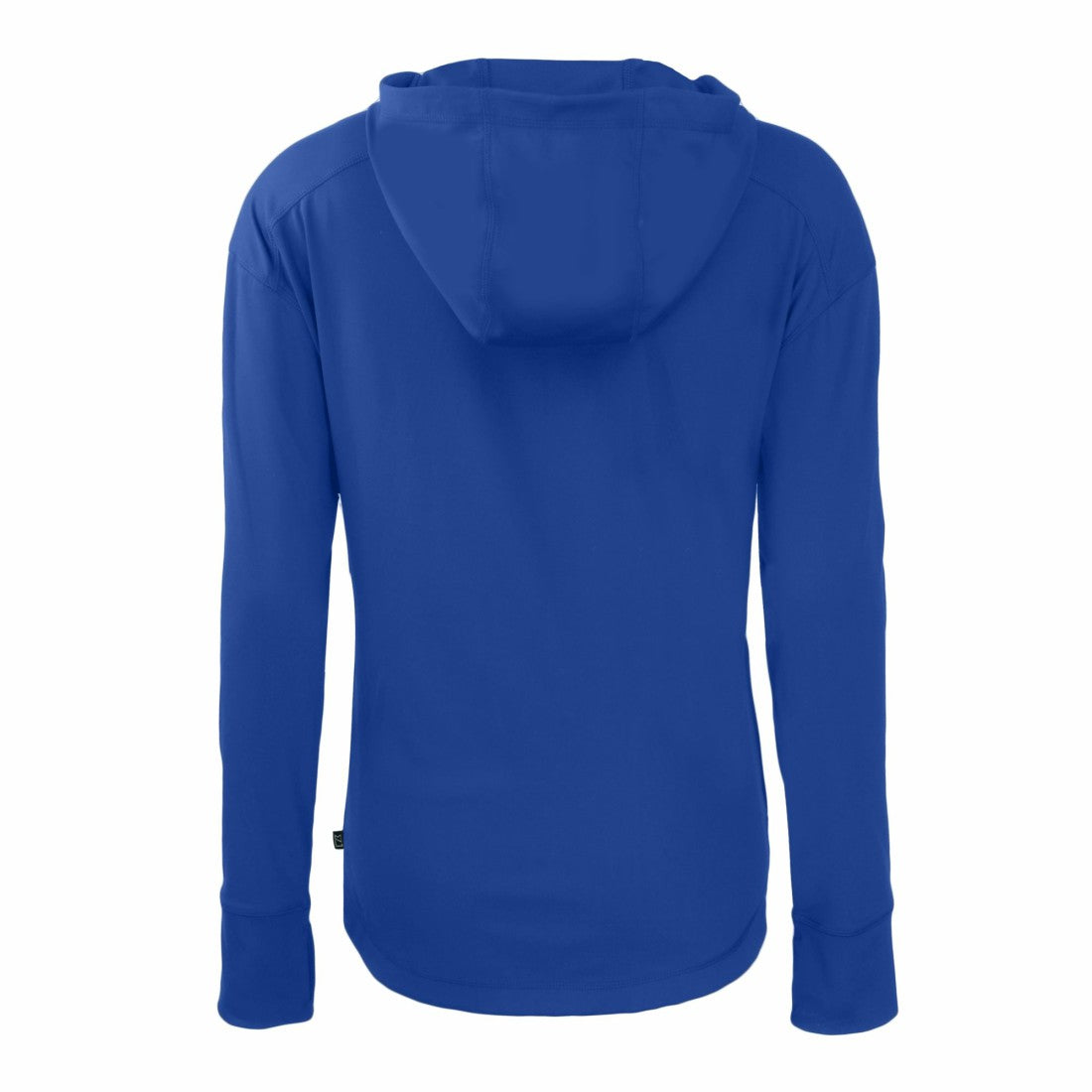 Denver Broncos Cutter & Buck Women's Throwback Daybreak Eco Recycled Half-Zip Hoodie Blue - NFL
