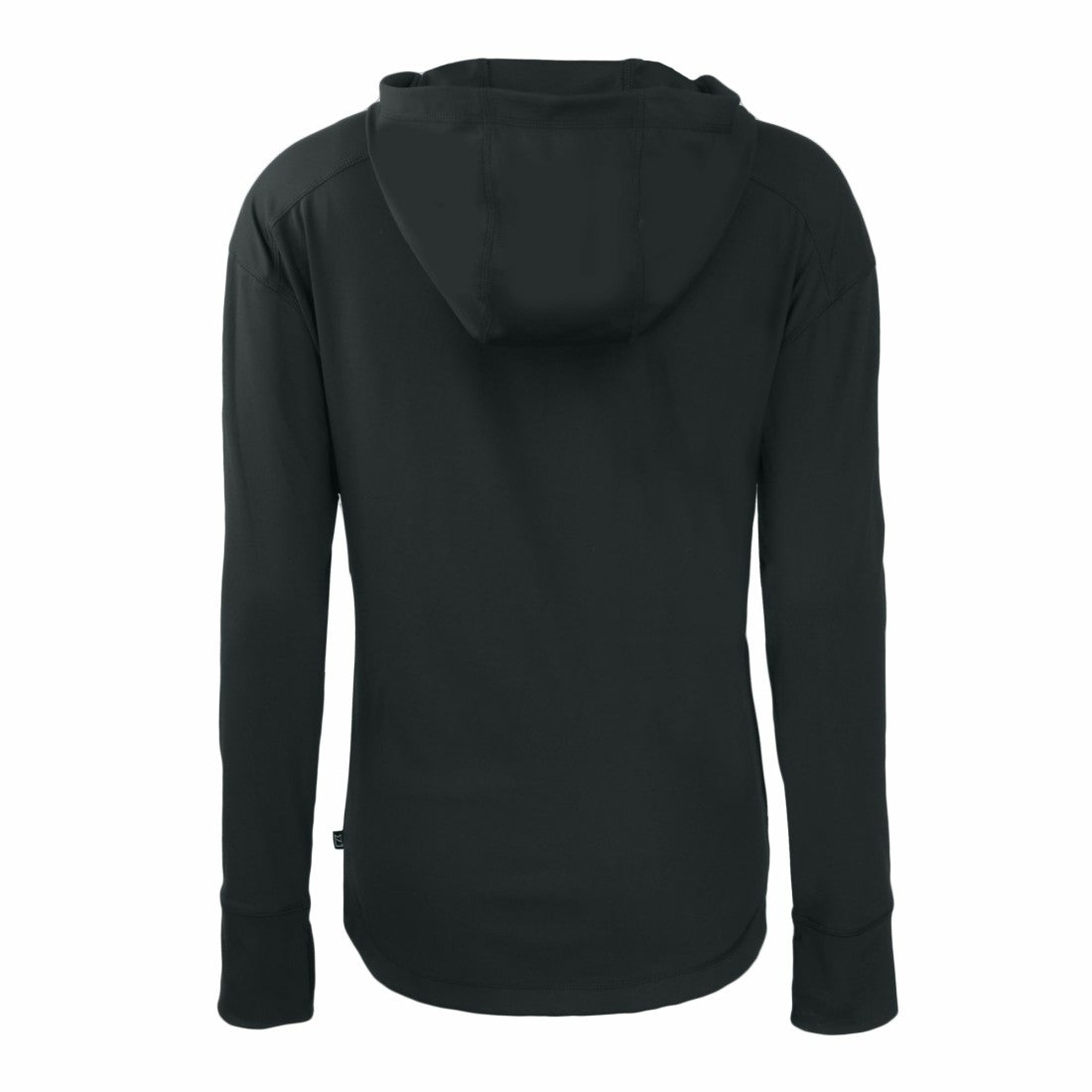 Detroit Lions Cutter & Buck Women's Throwback Daybreak Eco Recycled Half-Zip Hoodie Black - NFL