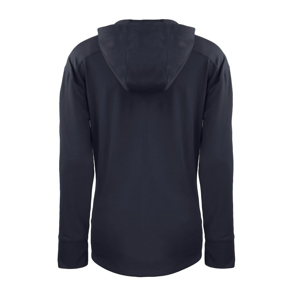 Chicago Bears Cutter & Buck Women's Throwback Daybreak Eco Recycled Half-Zip Hoodie Navy - NFL
