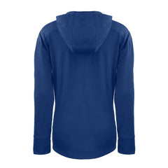Denver Broncos Cutter & Buck Women's Throwback Daybreak Eco Recycled Half-Zip Hoodie Blue - NFL