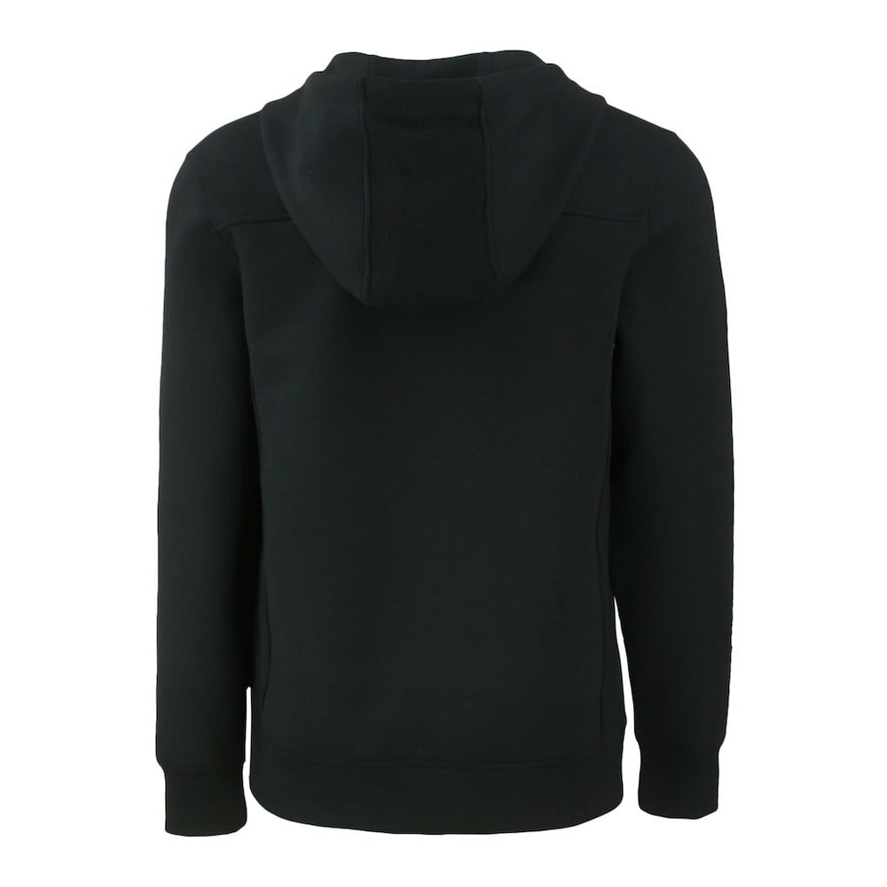 Cleveland Browns Cutter & Buck Throwback Roam Eco Half-Zip Recycled Pullover Hoodie Black - NFL