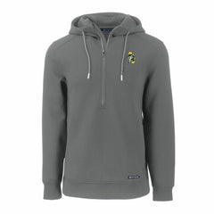 Green Bay Packers Cutter & Buck Throwback Roam Eco Half-Zip Recycled Pullover Hoodie Gray - NFL