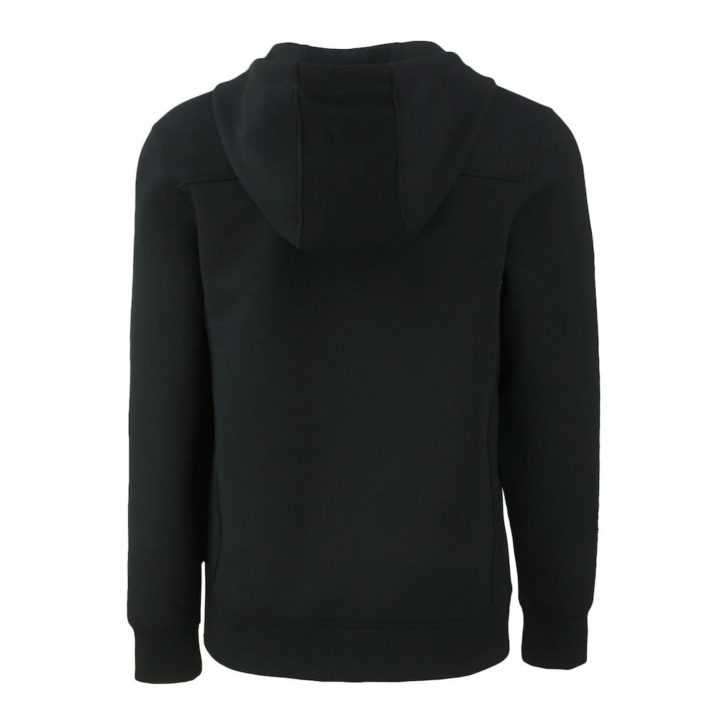 New England Patriots Cutter & Buck Throwback Roam Eco Half-Zip Recycled Pullover Hoodie Black - NFL