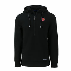 Tampa Bay Buccaneers Cutter & Buck Throwback Roam Eco Half-Zip Recycled Pullover Hoodie Black - NFL