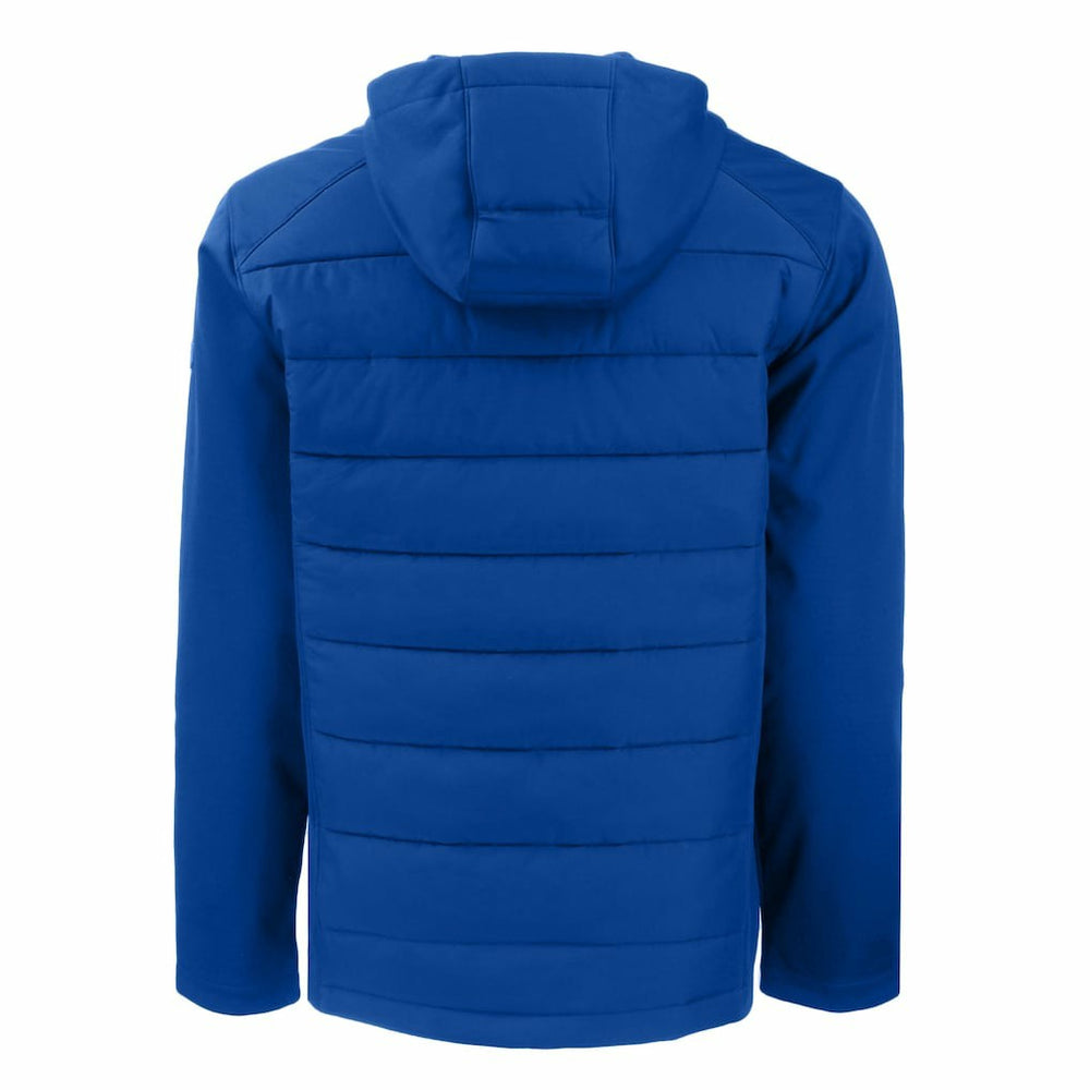 Indianapolis Colts Cutter & Buck Throwback Evoke Hybrid Eco Softshell Recycled Full-Zip Hoodie Jacket Royal - NFL