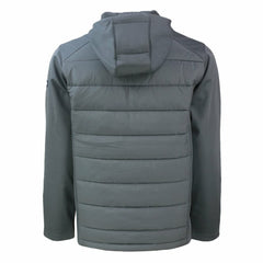 San Francisco 49ers Cutter & Buck Throwback Evoke Hybrid Eco Softshell Recycled Full-Zip Hoodie Jacket Gray - NFL