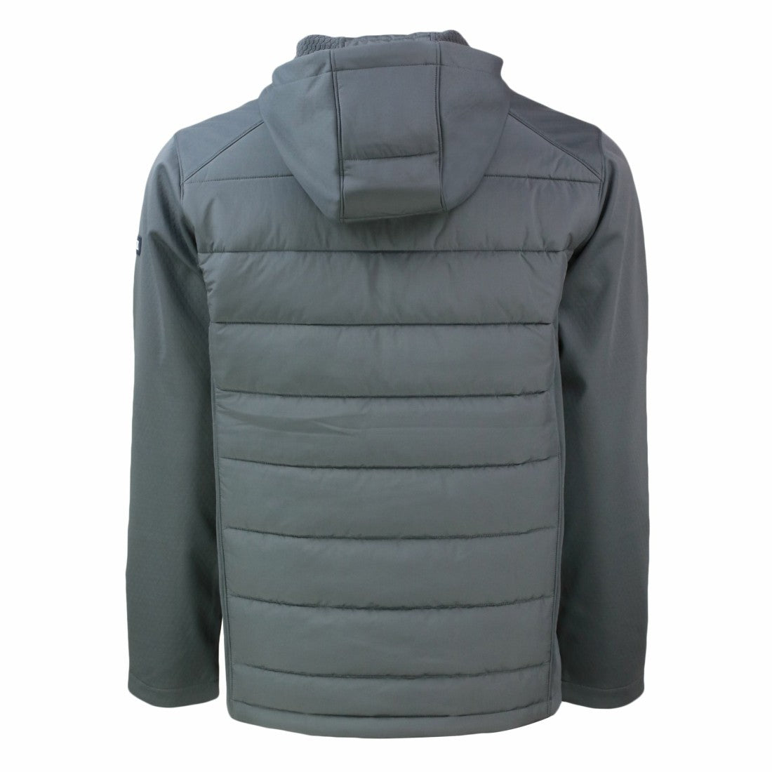 Tampa Bay Buccaneers Cutter & Buck Throwback Evoke Hybrid Eco Softshell Recycled Full-Zip Hoodie Jacket Gray - NFL