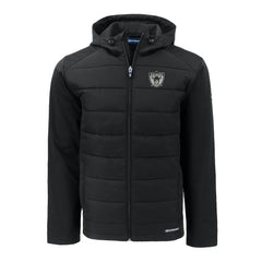Las Vegas Raiders Cutter & Buck Throwback Big & Tall Evoke Hybrid Eco Softshell Recycled Full-Zip Jacket Black - NFL