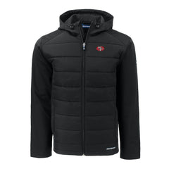 San Francisco 49ers Cutter & Buck Throwback Big & Tall Evoke Hybrid Eco Softshell Recycled Full-Zip Hoodie Black - NFL